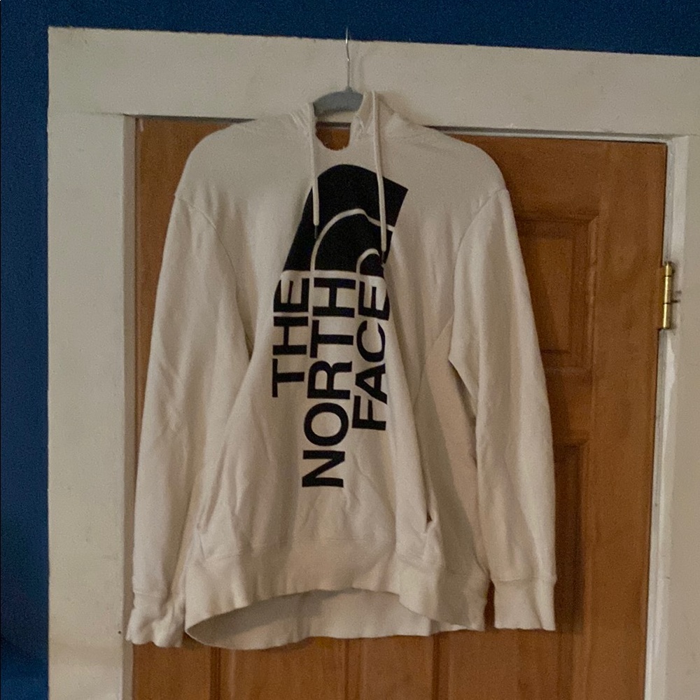 The North Face White Pullover Sweater with Hood